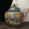 台湾陶艺大家 陈庆 聚宝罐 五谷丰登罐招财罐大摆件家用办公室风水罐客厅店铺大容量储存罐 商品缩略图1