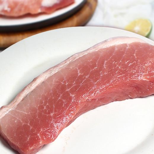 SH021淮黑猪带皮后腿肉500g 商品图3