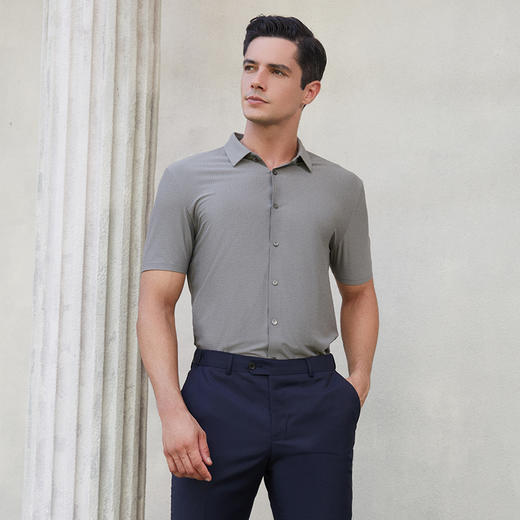 YvesFigarau伊夫·费嘉罗新款休闲短袖衬衫972402 商品图2