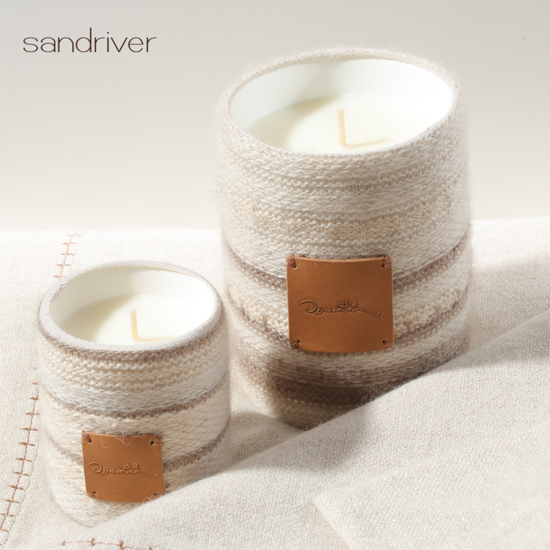 西藏江孜手工氆氇羊绒系列疗愈香氛蜡烛  SJF96P604M