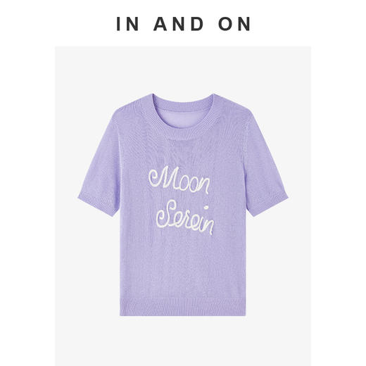 IN AND ON  夏风弥尔 钩花刺绣针织上衣  54466 商品图0