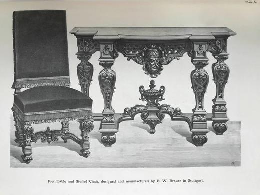 39.5*29cm！约19世纪后期 艺术工匠月刊 180幅版画插图（含多幅套色版画） 真皮精装8开 商品图11