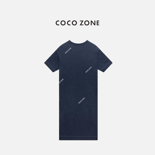 COCO ZONE “菠萝裙”时尚圆领连衣裙简约百搭通勤长裙CC2B1140 商品图1