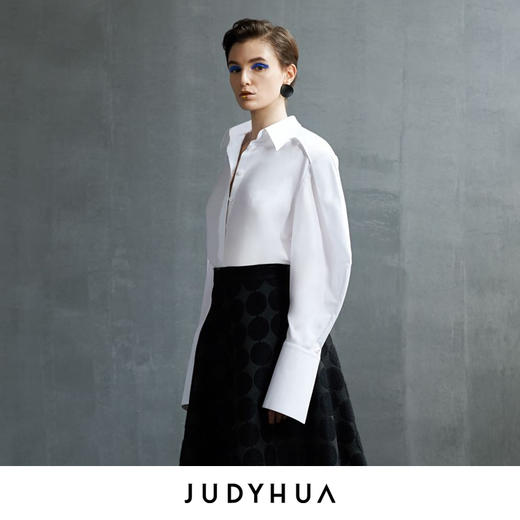 JUDYHUA 极简廓形袖长袖衬衫 商品图1