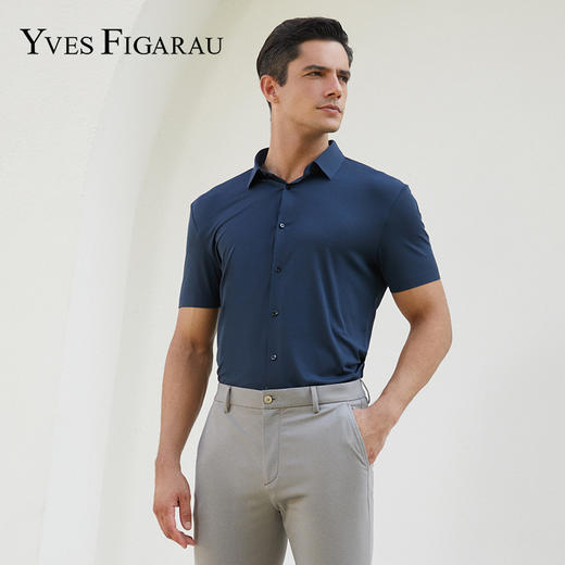 YvesFigarau伊夫·费嘉罗新款休闲短袖衬衫972417 商品图0