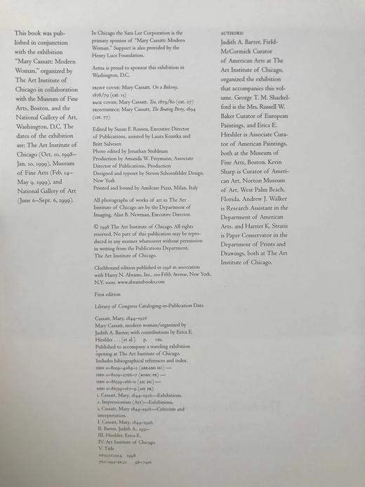 美国艺术家玛丽·卡萨特画集 300幅插图（124幅彩色） 精装大16开 商品图4