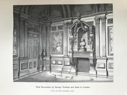 39.5*29cm！约19世纪后期 艺术工匠月刊 180幅版画插图（含多幅套色版画） 真皮精装8开 商品图10