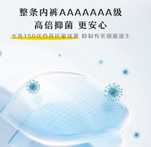 【舒芙蕾fufu冰感内裤】亲肤6条夏季透气 0穿感无负担 抑菌无痕平角内裤 棉 +桑蚕丝 吸湿透气 整条内裤7A高倍抗菌 90斤-160斤可穿 商品图6