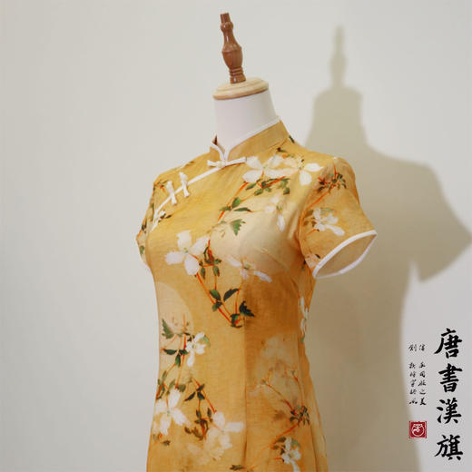 【夏至】棉麻立领斜襟日常改良旗袍新中式 商品图7