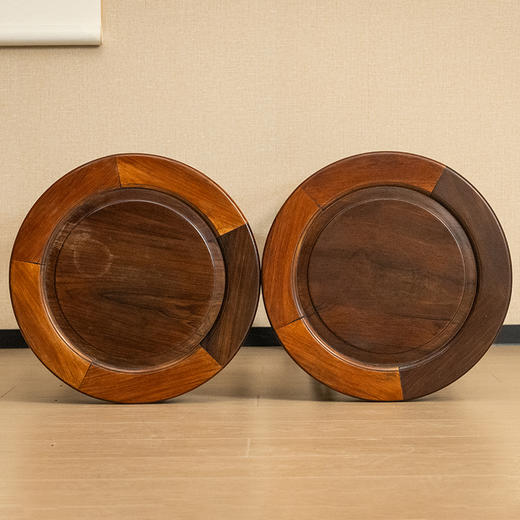 清 红木鱼门洞五足高花几（一对） 商品图2