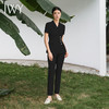 IWY/黑色西装套装短袖两件套高级修身气质案场售楼部面试裤装工服C10409+P10409 商品缩略图1