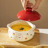摩登主妇双耳蒸蛋碗带盖陶瓷炖盅小汤盅水蒸蛋专用碗家用餐具饭碗 商品缩略图3