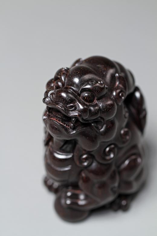 SDGY0069°天赐福禄·小叶紫檀招财貔貅摆件 商品图4