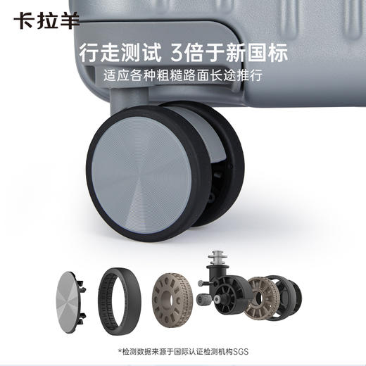【先锋科技合金质感】卡拉羊云朵超轻魔方体行李箱旅行箱时尚拉杆箱CX8124 商品图4