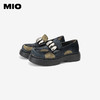 MIO米奥秋季金属扣饰休闲乐福鞋圆头舒适复古厚底单鞋女鞋M244542409 商品缩略图3