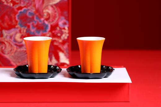 LP0196°"莲花茶杯垫+锦鲤橙喜 乐杯礼盒套装 商品图6