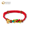 足金招财喜狮绳手链 商品缩略图6