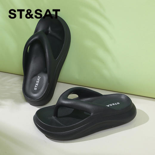 星期六时尚百搭厚底夹趾人字拖SSC2710005 商品图1