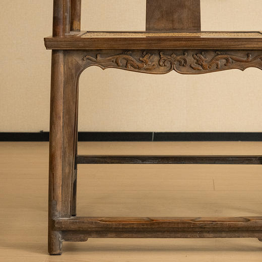 清 红木螭龙纹圈椅（一对） 商品图3