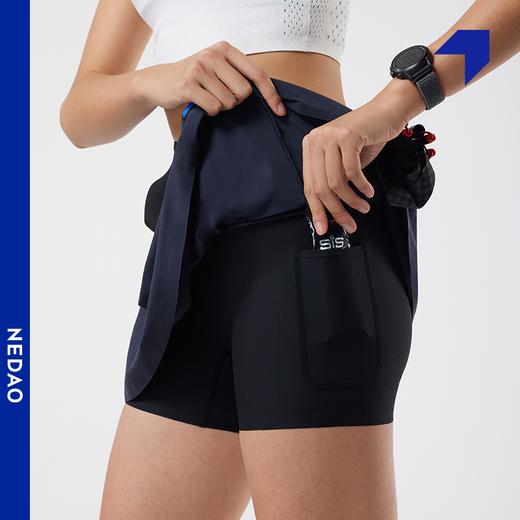 NEDAO内道女士收纳高弹三合一腰包越野跑马拉松跑步训练短裙 商品图3