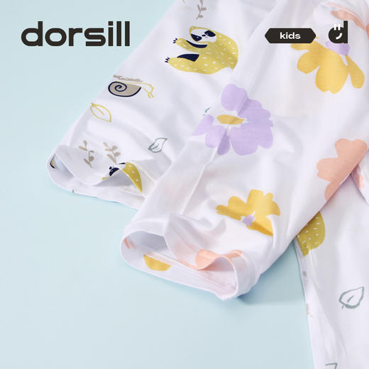 朵熙儿 60S奥地利进口兰精莫代尔儿童七分袖套装男女童家居服夏季薄【4月家居服专场】 商品图2