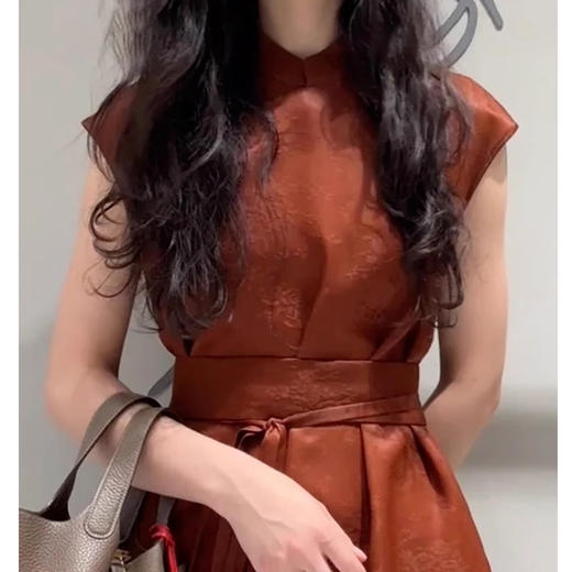 裁缝学苑AS263系带收腰新中式连衣裙纸样无袖立领裙子服装打版裁剪样板 商品图3