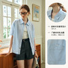 OLrain欧芮儿法式蓝色短袖衬衫女夏季2024新款通勤简约气质OL上衣 商品缩略图2
