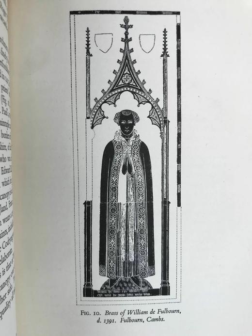 1949年 英国艺术，1307-1461年 约百幅插图 漆布精装18开 商品图5