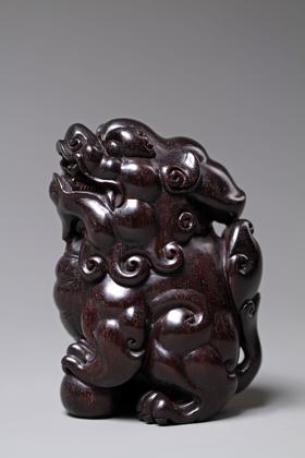 SDGY0069°天赐福禄·小叶紫檀招财貔貅摆件