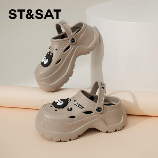 星期六休闲日常户外厚底洞洞鞋SSC21100X6 商品图2