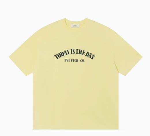 EviStub/E-4XDX92/复古文字水浆印花街头短袖T恤 商品图4