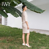 IWY/米杏色连衣裙七分袖西装正装裙商务美容院操作师工作服教师裙Q11366 商品缩略图2