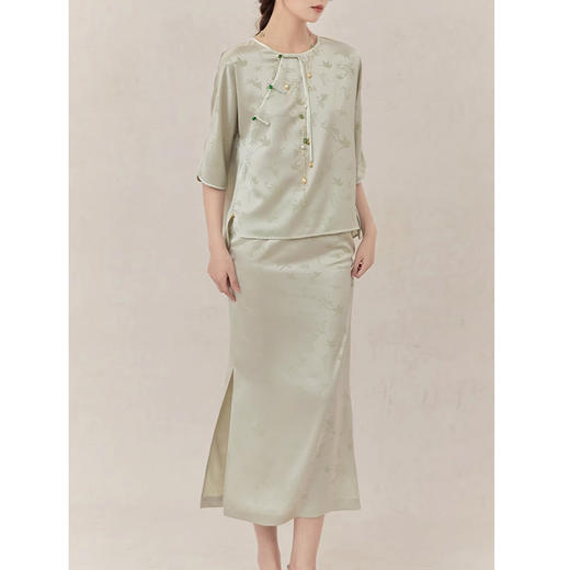 裁缝学苑AQ297新中式国风上衣纸样半裙套装女装服装打板 商品图5