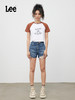 Lee商场同款101+女士破洞妈妈牛仔短裤LWB139853100201A01280 商品缩略图4