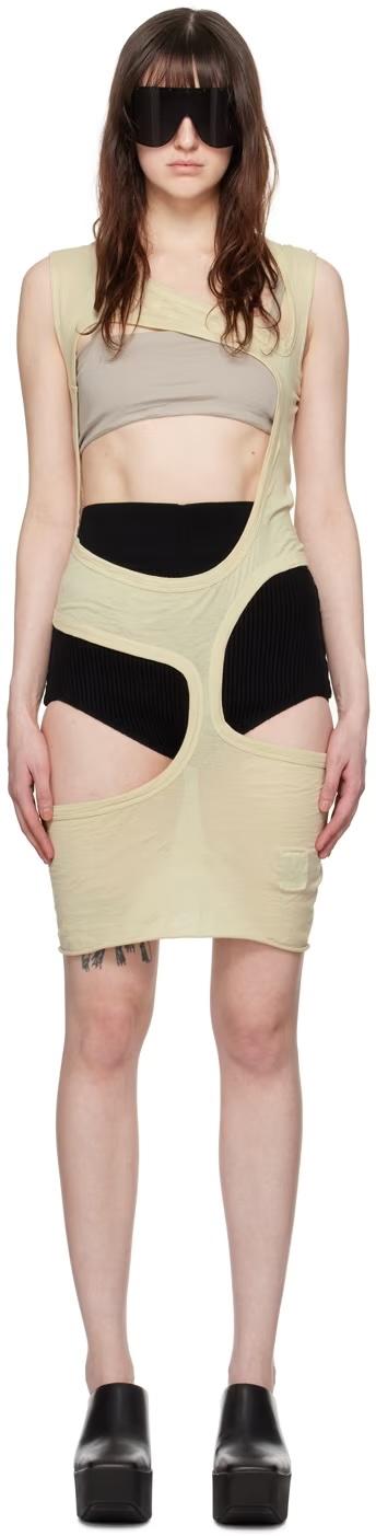 Rick Owens Drkshdw | LIDO长款珍珠色镂空上衣 商品图4