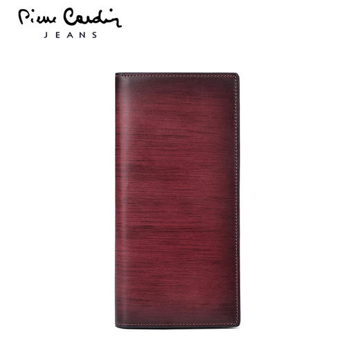 皮尔卡丹正品男士西装包钱包长款真皮软头层牛皮钱包男青年皮夹男 商品图0