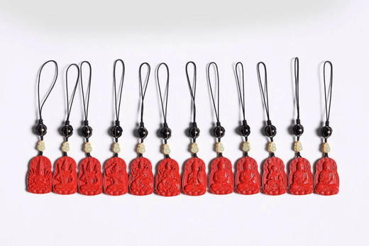 YHZSG0061°朱砂葫芦朱砂十二生肖八大守护挂件 商品图0