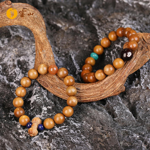 灵山木迦·清逸虹彩金丝楠木手钏 商品图2