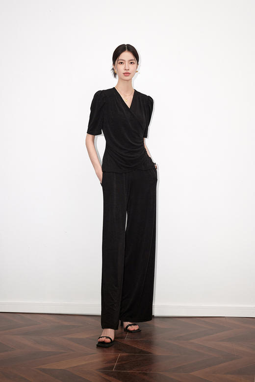 漆黑色T恤HJ2T40 商品图1