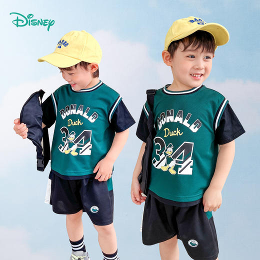 【迪士尼任选2件套装】夏日透气短袖短裤套装 商品图6