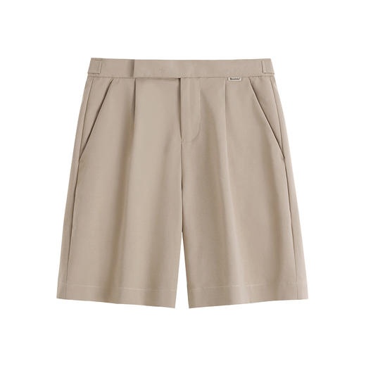 HIM漢崇 潮流直筒卡其色短裤男舒适透气微弹休闲五分裤 2026夏季 商品图4