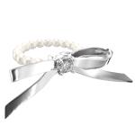 宝石丝带蝴蝶结珍珠戒指 商品图0