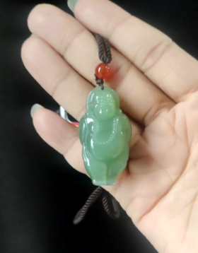 和田玉吊坠-站佛