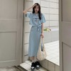 【短款蝴蝶结短袖T恤】时尚套装女 夏季新款 休闲甜美盐系 半身裙两件套 商品缩略图5