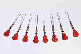 YHZSG0063°朱砂葫芦八大守护挂件