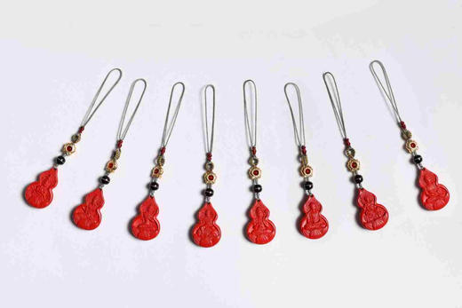 YHZSG0063°朱砂葫芦八大守护挂件 商品图0