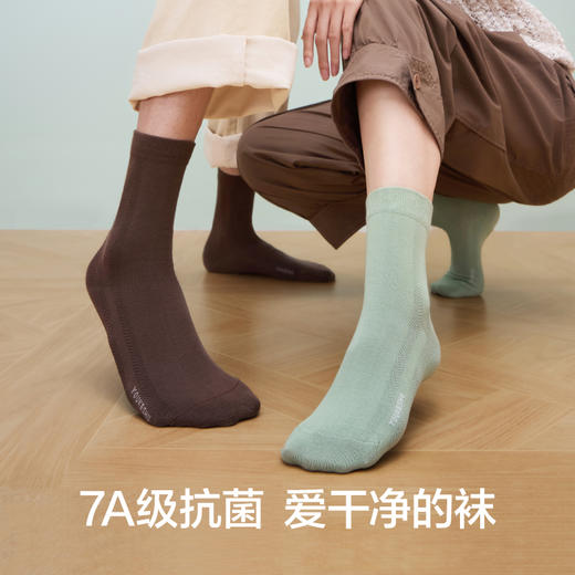 【代言人成毅同款】有棵树纯棉7A抗菌情侣中筒袜-Z1010 商品图1
