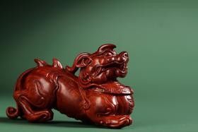 GJXJ0147°印度小叶紫檀貔貅摆件
