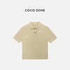 COCO ZONE "艾伦“简约翻领领纯色T恤百搭通勤短袖上衣CC2B1148 商品缩略图1
