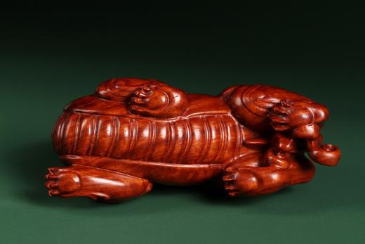 GJXJ0147°印度小叶紫檀貔貅摆件 商品图8